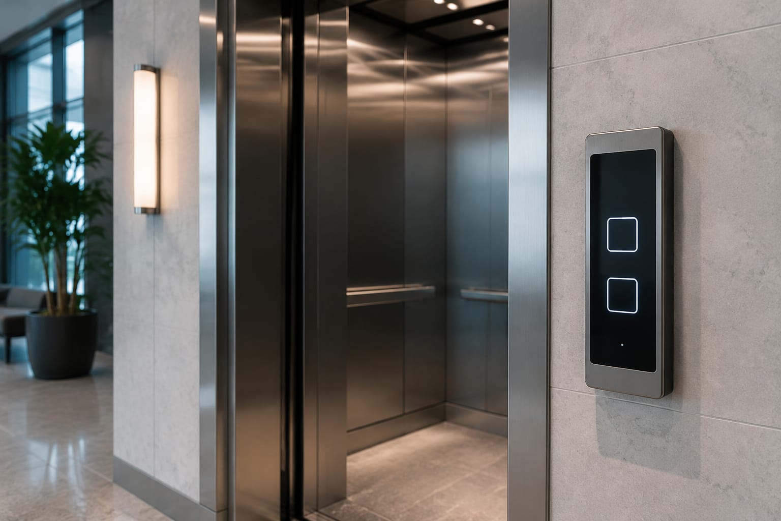 Panel táctil de elevador: fallas, funciones y modernización