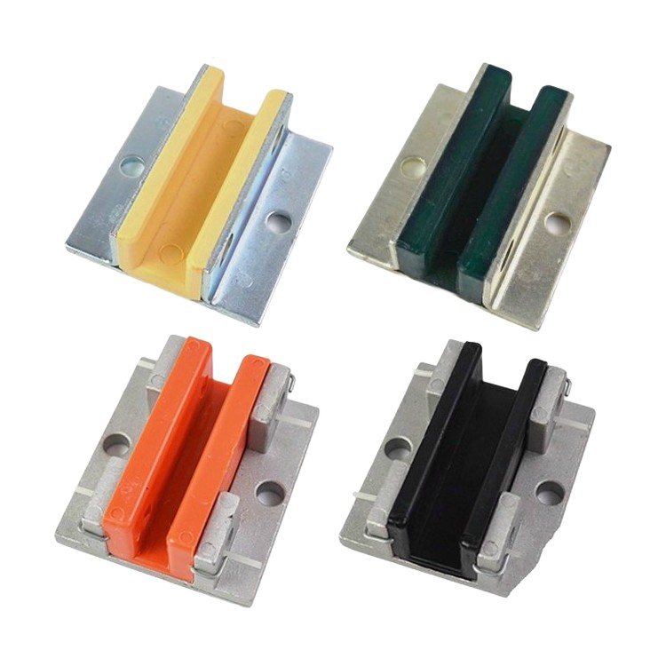 Revestimiento de zapata guía de riel auxiliar 80x16mm zapata guía deslizante de cabina accesorios de ascensor repuestos para elevador